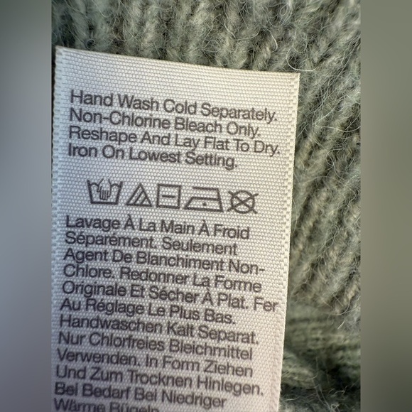 Madewell Wool Alpaca Blend Cable Knit Sweater Size Small - Picture 6 of 7